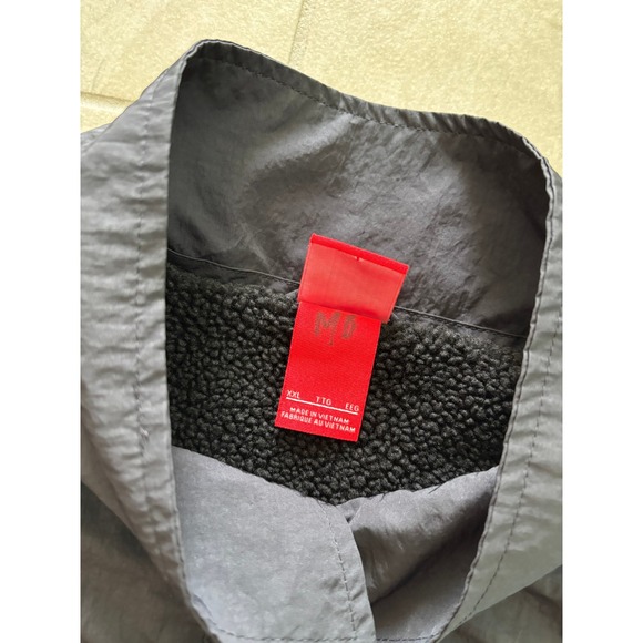 Nike Air Jacket Mens 2XL Black Fleece Woven Outdoor Sporty Vintage‎ Athletic - Picture 9 of 11